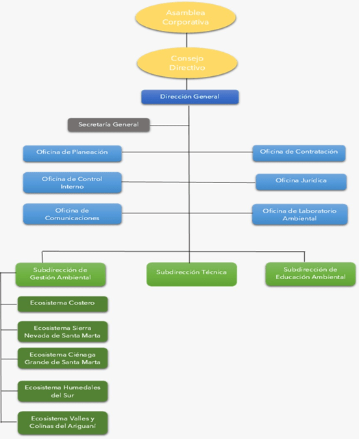 Estructura Organizacional de Corpamag
