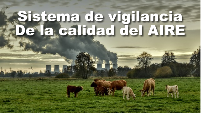 Calidad del aire con letras