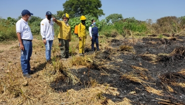Incendio forestal presentado en el municipio de Aracataca