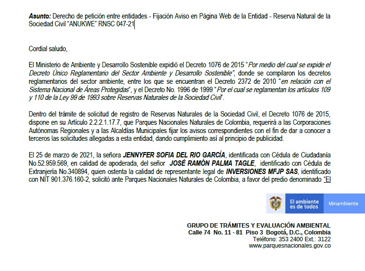 Oficio de Petición 