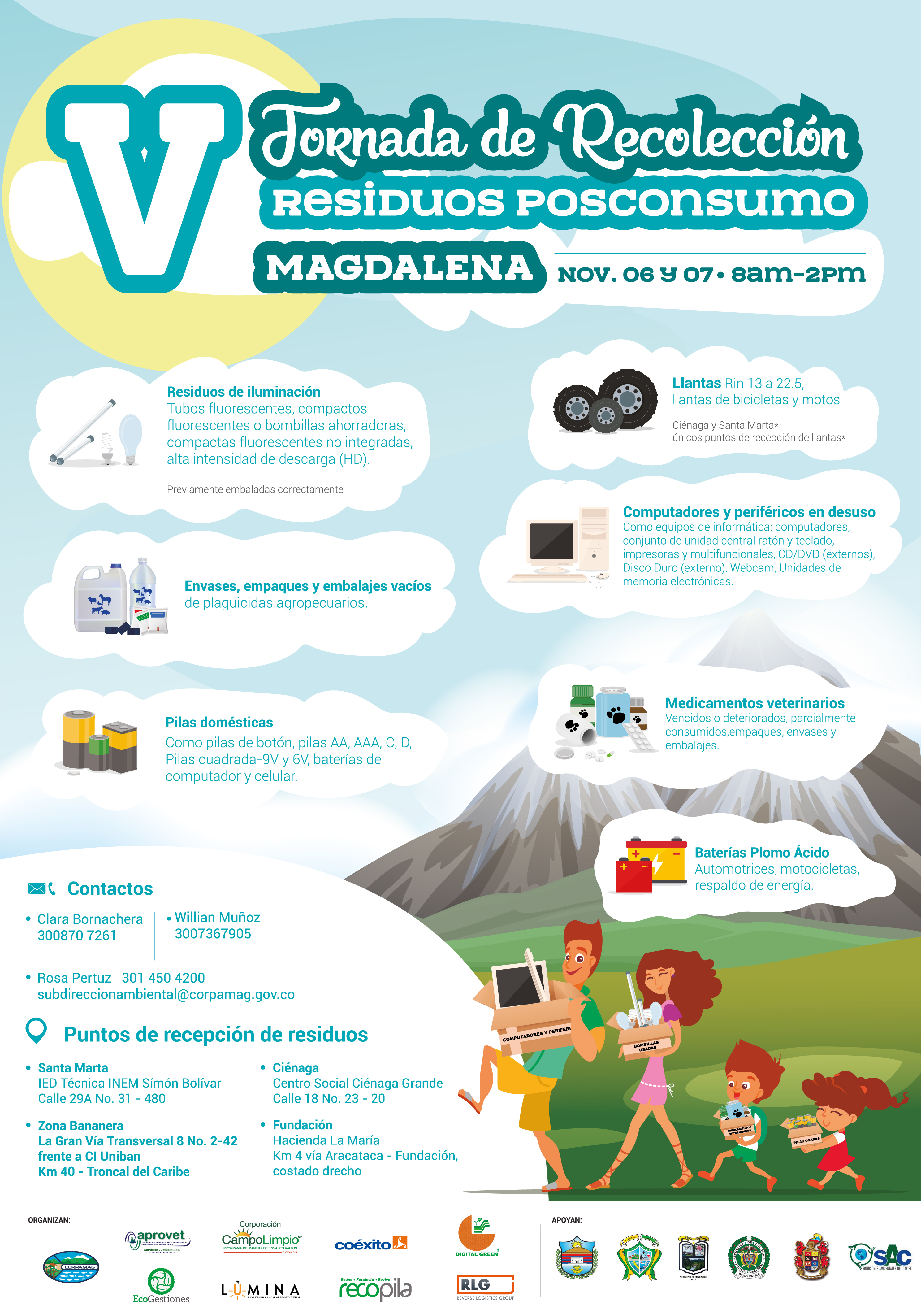 Afiche informativo jornada posconsumo